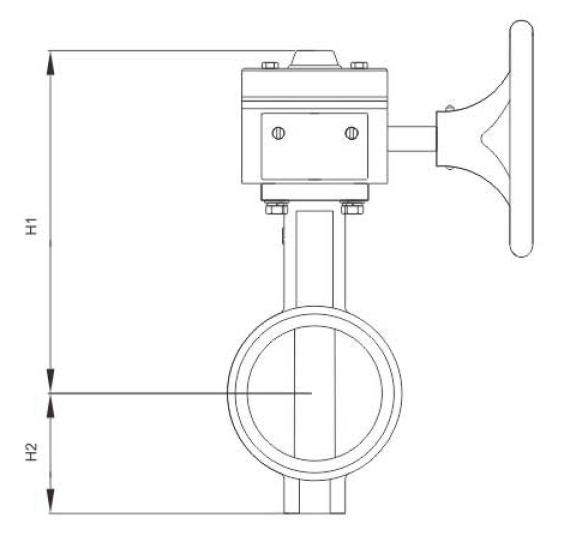 蝸輪信(xin)号溝槽蝶閥(圖1)